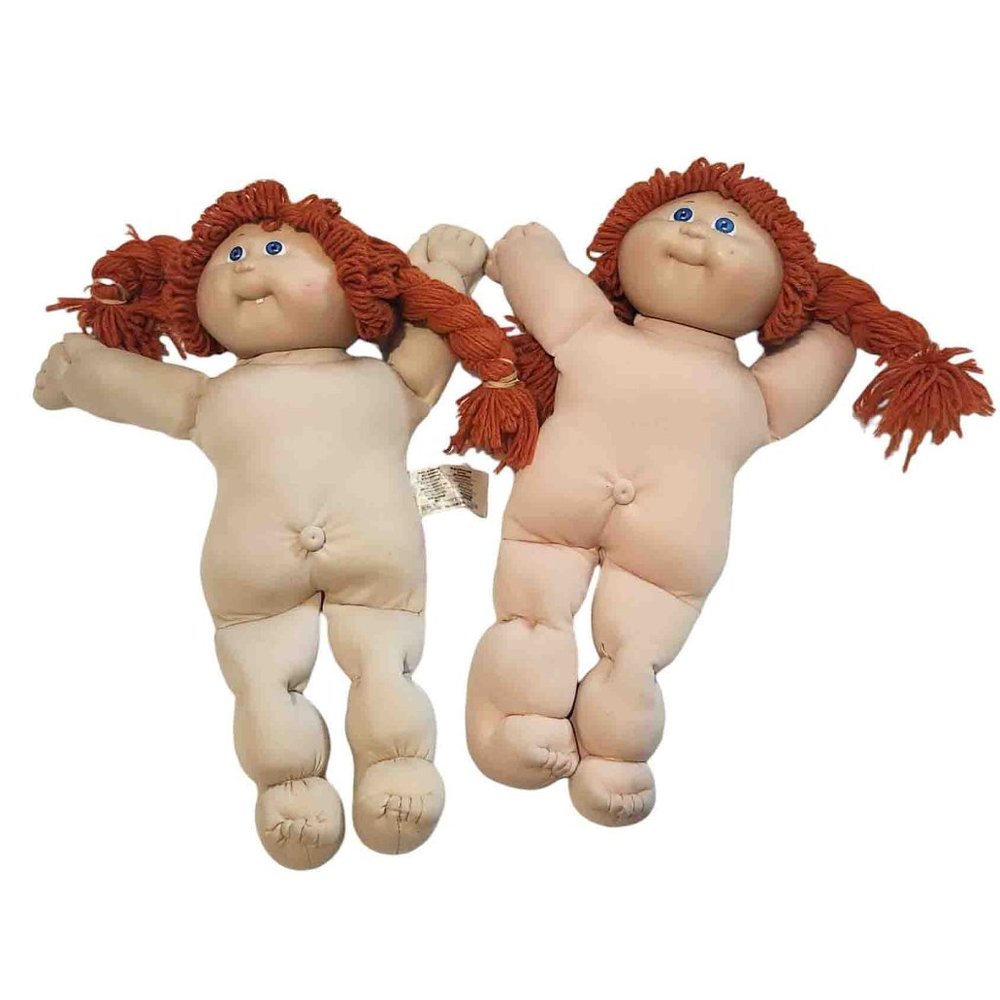 Cabbage Patch Dolls (2) Red Heads 16" 1982